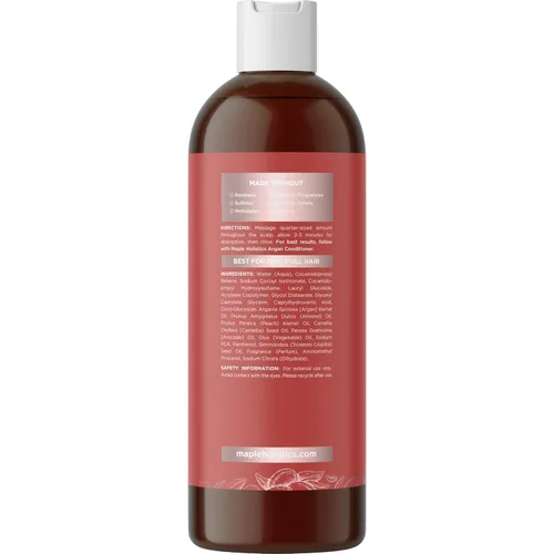 Miniatura 6 de Champú de aceite de argán para cabello seco - Champú sin sulfato para cabello dañado y encrespamiento con aceite de argán para el cabello - Champú