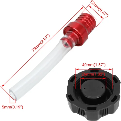 Miniatura 3 de Tapa de tanque de combustible FVRITO para Tao Tao Coolster 125cc 110cc ATV Quad 4 Wheeler 90cc 70cc 50cc NST Kazuma Roketa Sunl Baja con tubo