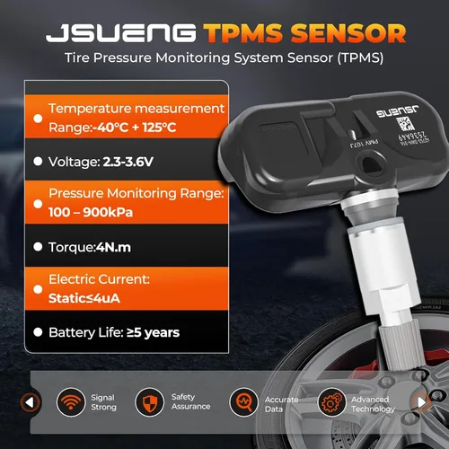 Miniatura 5 de Jsueng Sensor TPMS, sensor de sistema de monitoreo de presión de neumáticos de 315 Mhz para Honda Accord 2008-2012, Honda CR-V 2007-2011, Honda Fit