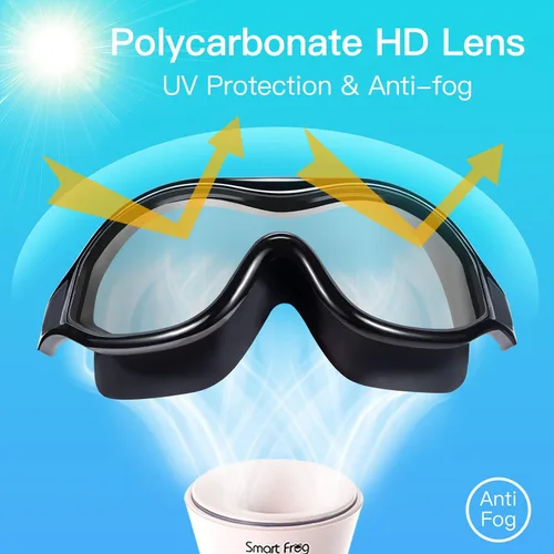 Miniatura 6 de Seago Gafas de natación sin fugas, antivaho para piscina, para adultos, hombres, mujeres, jóvenes, protección UV, visión clara de 180°