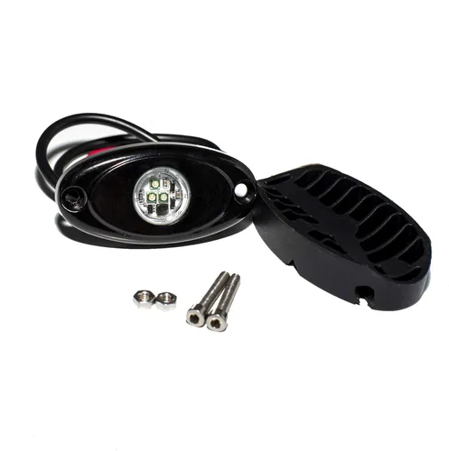 Miniatura 4 de Luces de roca LED 4PODS, de neón impermeable, luz para bajos de la carrocería para automóvil, camioneta, ATV, UTV, SUV, Jeep Offroad, lancha Azul