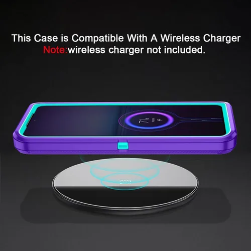 Miniatura 6 de I-HONVA Funda para Galaxy S21 5G a prueba de golpes, a prueba de polvo y caídas, 3 capas de protección de cuerpo completo