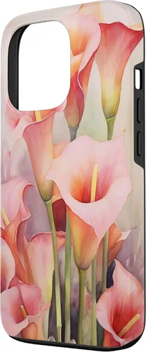 Miniatura 2 de iPhone 13 Pro Calla Lilies Flower Floral Watercolor Case