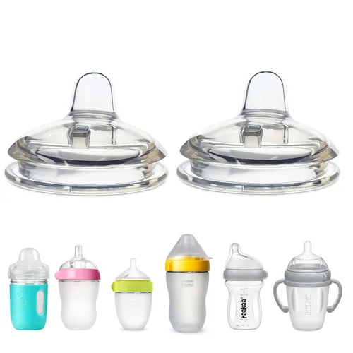 Miniatura 4 de Dispensador de alimentos para bebés Comotomo (original y Gen 2) y haakaa Gen. 3 biberones de silicona, 100% silicona suave de grado alimenticio, sin