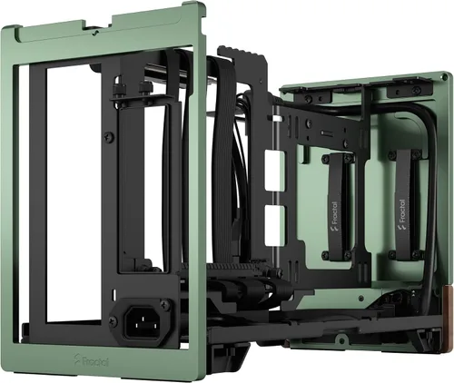 Miniatura 14 de Fractal Design Terra Graphite - Panel frontal de madera de nogal - Factor de forma pequeño - Carcasa para juegos Mini ITX - Cable elevador PCIe 4.0