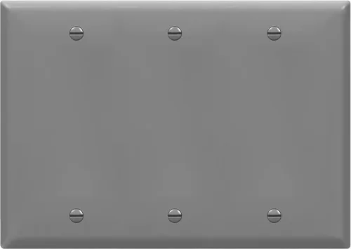 Miniatura 10 de Enerlites Cubierta de Dispositivo en Blanco Placa de Pared, Acabado Brillante, Tamaño 4-Gang 4.50" x 8.19", Policarbonato Termoplástico Irrompible