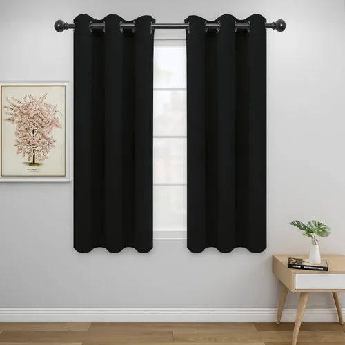 Miniatura 79 de Easy-Going - Cortinas opacas para dormitorio, aislamiento térmico sólido con ojales, cortinas de ventana para reducción de ruido, cortinas