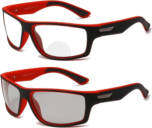 Miniatura 7 de Gafas de lectura multifocales fotocrómicas deportivas para hombres y mujeres, luz ultraligera transición bifocal, gafas de sol presbípicas