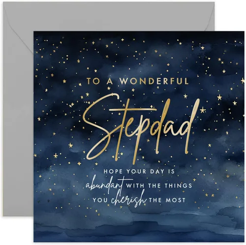 Miniatura 18 de Tarjeta de cumpleaños para nieto - Diseño de estrellas maravillosas - Tarjeta de cumpleaños masculina para hombres - Adulto, adolescente, niño