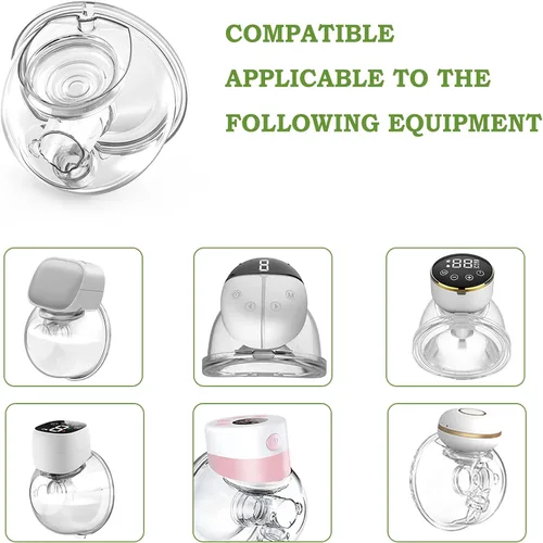 Miniatura 5 de Accesorios para extractor de leche portátil, taza colectora de leche, compatible con TSRETE S12/S9, Kmaier S12 - Extractor de leche portátil, copa