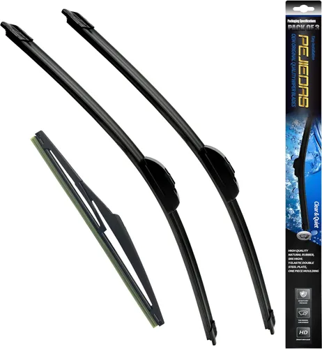 Miniatura 15 de Limpiaparabrisas delanteros de calidad OEM, reemplazo para Jeep Wrangler 1997-2006, estilo original OE