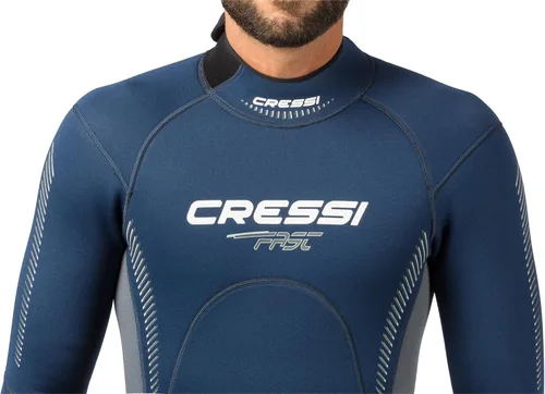 Miniatura 7 de Cressi Traje de neopreno completo para hombre con cremallera trasera para buceo y actividades acuáticas - Rápido 0.118 in: diseñado en Italia