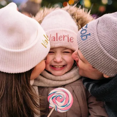 Miniatura 3 de Gorros personalizados para bebés, niñas y niños, gorros bordados personalizados con nombre para bebés, niños y adultos