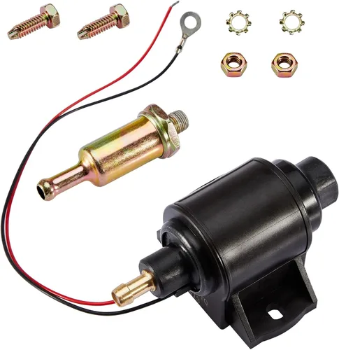 CarBole Bomba de combustible eléctrica universal de 12 V, baja presión, 2-3.5 PSI, bomba diésel de gasolina en línea compatible con carburadores,