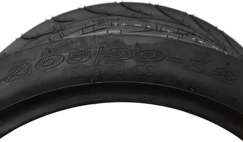 Miniatura 4 de MMG Juego de 2 neumáticos de calle sin cámara de 17 x 8 a 12 (205/30-12) para carrito de golf, Honda Ruckus, Maddog Ruckus Clone y vehículos ATV/UTV