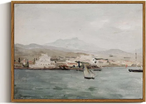 Miniatura 19 de VIYYIEA Arte de Pared en Lienzo Enmarcado Decoración del Hogar, Decoración de Granja Valles Ondulantes bajo Cielos Despejados Pintura de Pared
