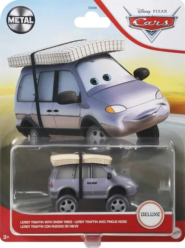 Miniatura 4 de Disney Cars Toys Pixar Cars - Vehículo Leroy Traffik de gran tamaño fundido con neumáticos de nieve, camión de juguete coleccionable, regalos