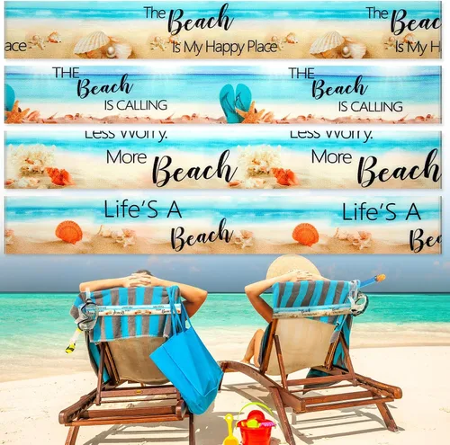 Miniatura 29 de Boao 4 paquetes de bandas de toalla para silla de playa, esenciales para piscina y crucero, elásticas y resistentes al viento, clips para toallas