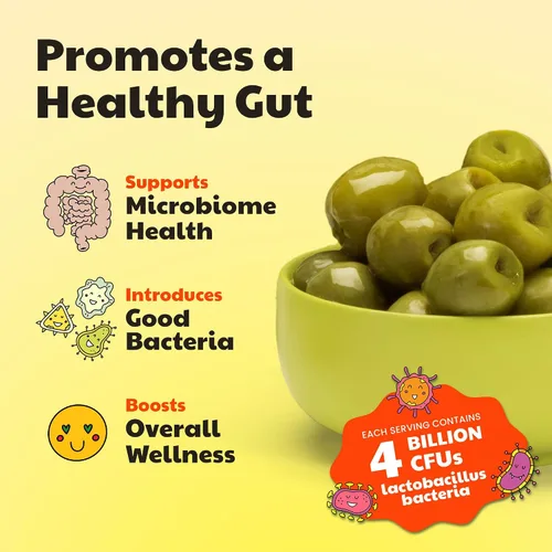 Miniatura 5 de Olive My Pickle Green Olives - Mantequilla sin hueso, 48 onzas, paquete de 3 unidades de aceitunas Castelvetrano saludables de cultivo vivo sin