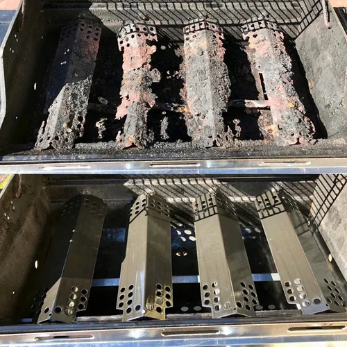 Miniatura 4 de Piezas de repuesto para parrilla Charbroil 4 quemadores 463436215, 463439915, 463436213, 463436214, G432-001N-W1, rejillas de parrilla de hierro
