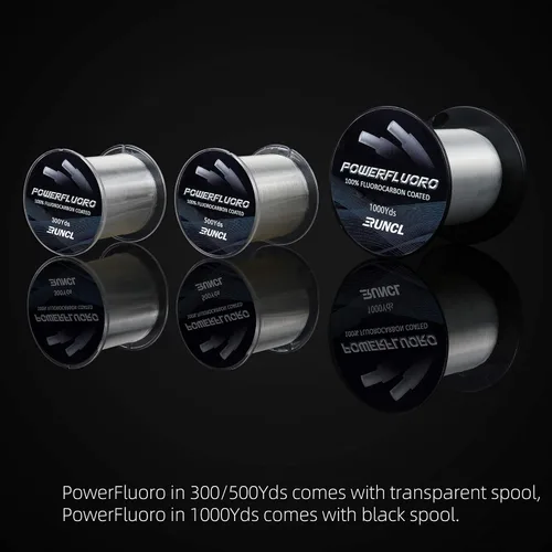 Miniatura 7 de RUNCL Línea de Pesca de Fluorocarbono, Línea Líder PowerFluoro Clear Ice para Pesca - Prácticamente Invisible, Hundimiento Más Rápido, Sensibilidad
