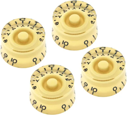 Miniatura 8 de Pomos de velocidad blancos compatibles con guitarra eléctrica Gibson Les Paul SG (juego de 4) se adapta a 24 ollas de eje dividido de Estados Unidos