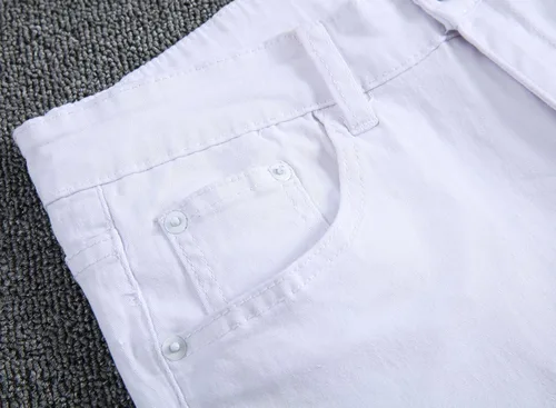 Miniatura 6 de Leward - Pantalones vaqueros para hombre, ajustados, elásticos, color negro