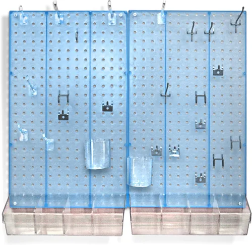 Miniatura 11 de Azar organizador para habitación con panel perforado Blanco