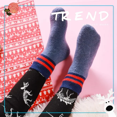 Miniatura 96 de ANTSANG Calcetines de Lana, Calcetines Térmicos Cálidos y Gruesos Tipo Crew Boot para Niños Pequeños, Niños y Niñas, 6 Pares