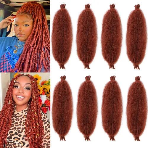 Miniatura 10 de ZRQ Cabello afro trenzado negro elástico para Butterfly Locs de 12 pulgadas, cabello trenzado de ganchillo Marley Twist preseparado, 3 paquetes