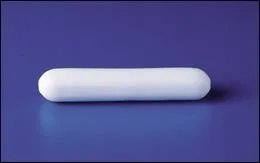 SP Bel-Art Spinbar - Barra magnética de teflón poligonal de 1½ x 3 pulgadas, color blanco, sin anillo de pivote (F37120-0112) Fabricado en Estados