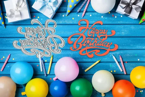 Miniatura 4 de Troqueles de corte de letras curvadas de cumpleaños para hacer tarjetas, troqueles de feliz cumpleaños, palabras de cumpleaños, marco de troqueles