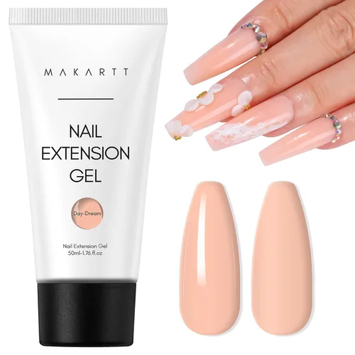 Makartt- Gel de uñas de polietileno: 1.7 oz (50 ml), constructor de color clásico/extensión/fortalecedor, duradero, fácil de usar p/diseño de