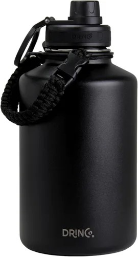 Miniatura 33 de Drinco - Botella de agua de acero inoxidable con boquilla, tapa aislada al vacío, botella de agua de doble pared, de boca ancha