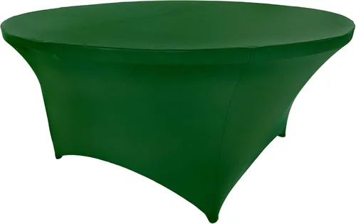 Miniatura 62 de Mantel de cóctel de elastano redondo de 24 pulgadas x 30 pulgadas de alto, color negro