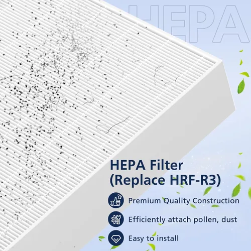 Miniatura 4 de Filtro HEPA HPA300 de repuesto para purificadores de aire Honeywell serie HPA300, HPA300VP, HPA304, HPA3300, HPA5300, HPA8350, reemplazo HRF-R3 y 3
