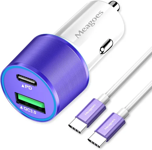 Miniatura 13 de Cargador de Coche Rosa de 67.5W USB C Super Carga Rápida, Bloque de 45W USBC y Puerto QC3.0 para iPhone 17 Pro Max/Air/16/15/iPad, Teléfono Celular