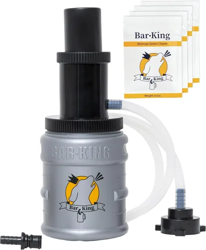 Bar-King Kit de limpieza de línea de cerveza Kegerator de conexión rápida. Ahora limpia tus líneas de cerveza tan fácilmente como cambiar un barril.