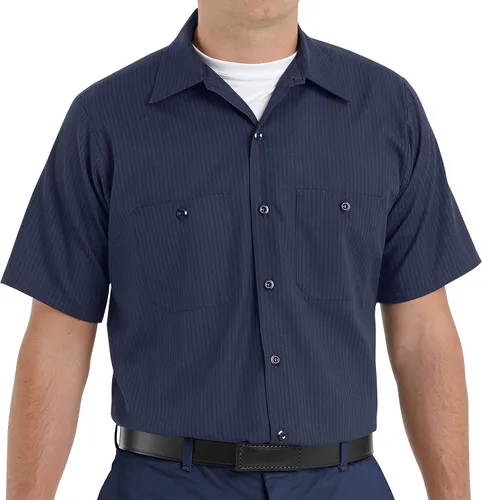 Miniatura 5 de Red Kap - Camisa de trabajo industrial para hombre, ajuste regular, manga corta