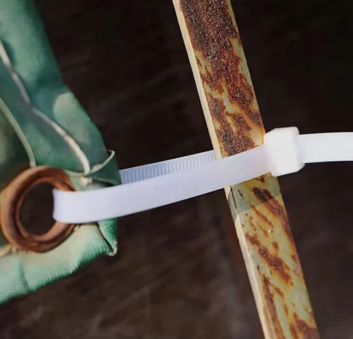 Miniatura 4 de Bridas blancas de 15 pulgadas, 100 bridas de nailon resistentes a los rayos UV para exteriores, 60 libras, resistencia a la tracción Blanco