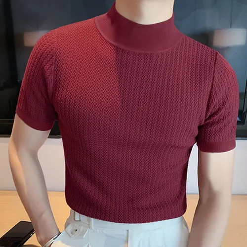 Miniatura 5 de Mens Thermal Turtleneck Fleece Lined Compression Shirt Mock Turtle Neck Short Sleeve Base Layer Pullovers Sweater Tops