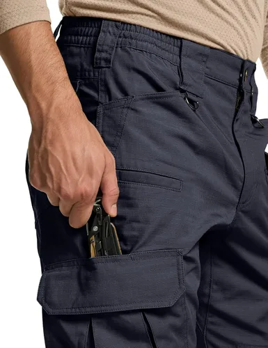 Miniatura 6 de CQR Pantalones tácticos para hombre, resistentes al agua, pantalones cargo Ripstop, ligeros EDC trabajo, senderismo, ropa para exteriores