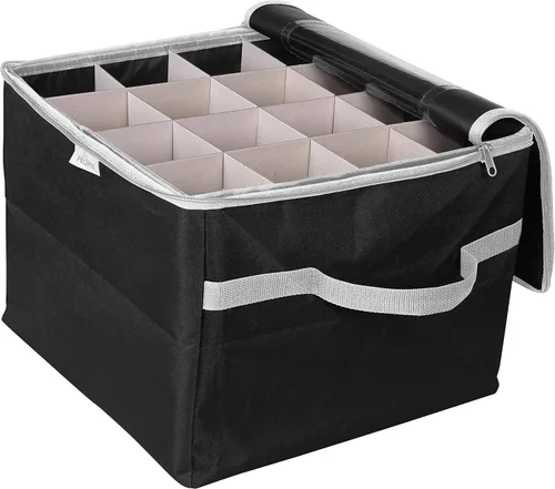 Miniatura 3 de ProPik - Caja de almacenamiento para adornos navideños, 3 bandejas separadas extraíbles con divisores para 48 esferas; organiza y protege las esferas