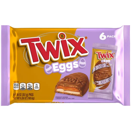 Miniatura 10 de TWIX Dulces de Chocolate a Granel Envueltos Individualmente, Tamaño Completo, Barra de Dulce de Chocolate con Galleta y Caramelo, Perfecta