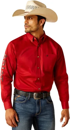 Miniatura 13 de Ariat Camisa de sarga con logotipo del equipo para hombre