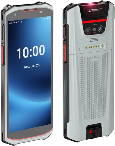 Bix Android 13 escáner de código de barras industrial PDA, 5.5 "HD pantalla táctil computadora móvil, motor integrado de escáner de código QR 1D 2D,