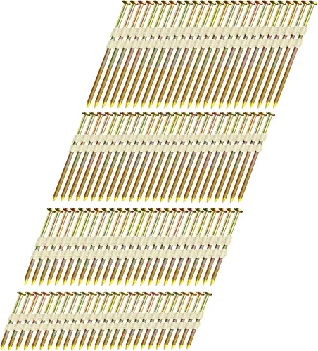HW HAMWOO Clavos para enmarcar, paquete de uñas de cabeza redonda de 21°, paquete de 500 (2 a 125 unidades, 2-1/2 pulgadas, 125 piezas, 3 a 1/2
