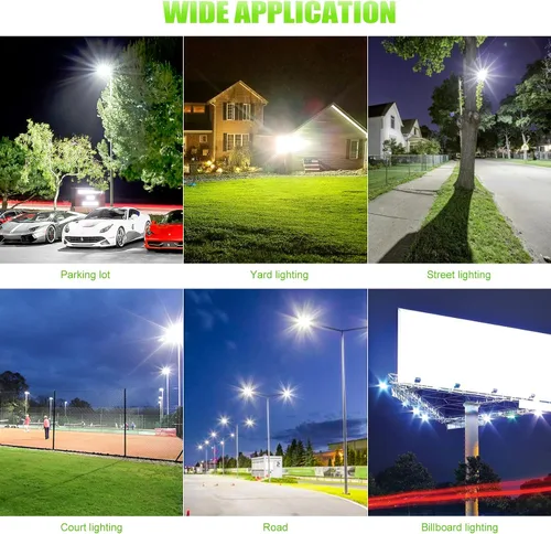 Miniatura 8 de 300W LED luz de inundación de luz LED pista de tenis luces ETL enumerado 42000LM 5000K IP65 impermeable cancha de baloncesto luces al aire libre AC