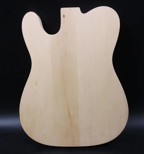 Miniatura 2 de Cuerpo de guitarra eléctrica en blanco de madera maciza Cuerpo de guitarra eléctrica Proyecto sin terminar Reemplazo del cuerpo de guitarra
