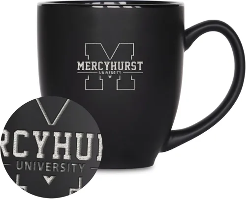 Miniatura 362 de Rico Industries - Taza de cerámica mate negra con grabado láser estándar de 15oz para NCAA (escuelas T & U) - Para bebidas calientes o frías